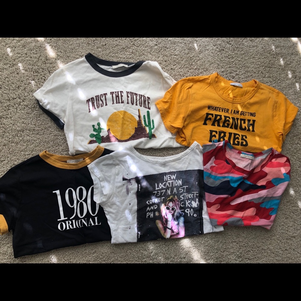 Zara t-shirts in a bundle!